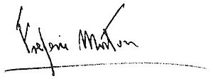 Unterschrift Morton