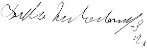 Unterschrift Bertha Zuckerkandl
