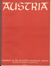 Titelblatt Austria,  1941, Nummer 1, S. 1 ANNO/ÖNB