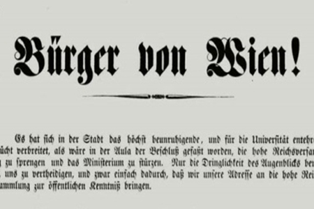 Pamphlet 'Bürger von Wien!'
