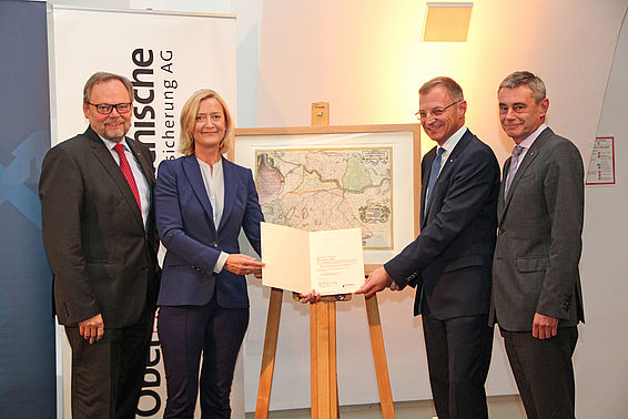 Josef Stockinger, Johanna Rachinger, Thomas Stelzer, Heinrich Schaller - © OÖ Versicherung AG