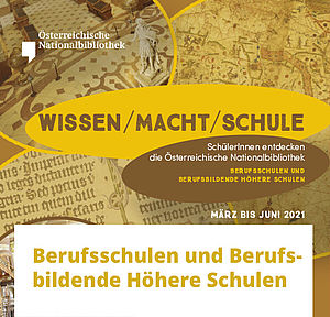 Kollage mit Aufschrift "Wissen / Macht / Schule", Berufsschulen und Berufsbildende Höhere Schulen