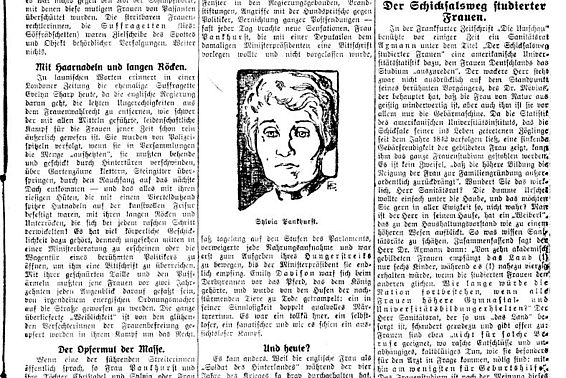 Das englische Frauenwahlrecht 1928 (Zeitung)