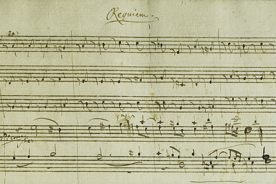 Wolfgang Amadeus Mozart: Requiem (Notenblatt), Musiksammlung, Österreichische Nationalbibliothek