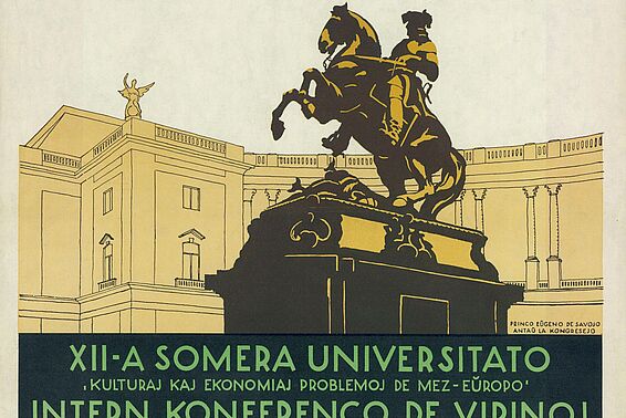 Plakat: XXVIIIa Universala Kongreso de Esperanto, Wien 1936