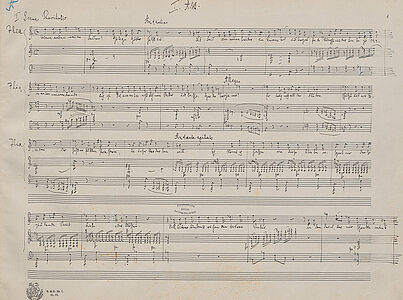 Richard Strauss: Sketches for the arrangement of Mozart's Idomeneo