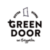 Logo mit Aufschrift "GREEN DOOR" und einer gezeichneten Tür
