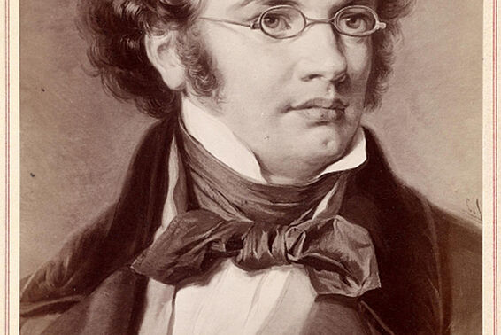 Mann mit Brille und Halstuch, Zeichnung