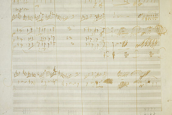 Ludwig van Beethoven: Violinkonzert op. 61, Musiksammlung (Notenblatt), Österreichische Nationalbibliothek