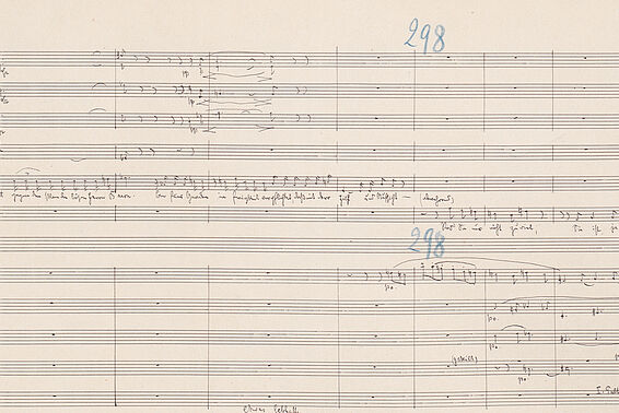 Richard Strauss: Der Rosenkavalier (Notenblatt), Schluss-Szene, Musiksammlung, Österreichische Nationalbibliothek