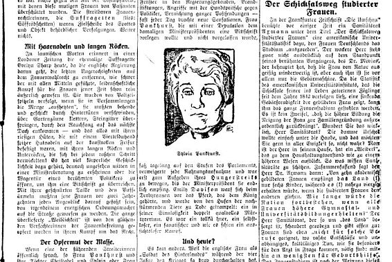 Das englische Frauenwahlrecht 1928 (Zeitung)