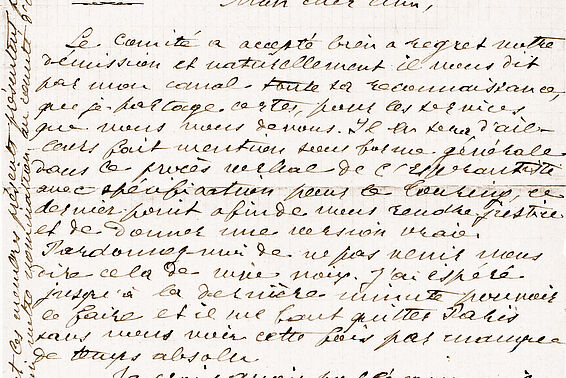 Brief von Charles-Ange Laisant, 1906