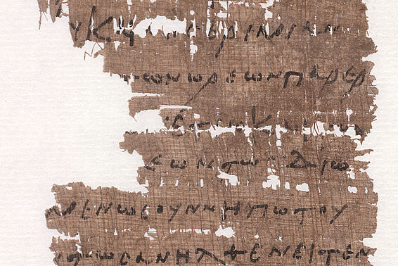 Beschädigtes Papyrus, Diktat