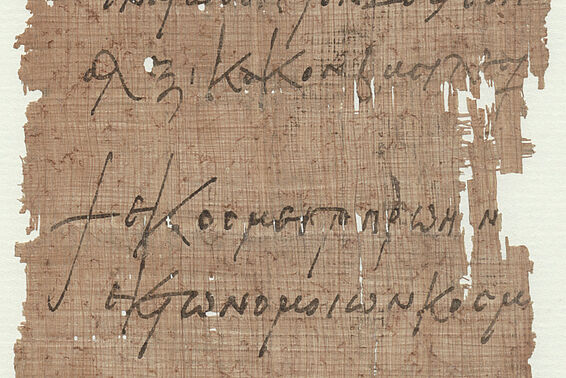 Beschädigtes Papyrus, Aufsatz