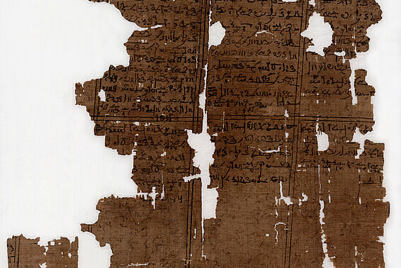 Papyrus über Mond- und Sonnenfinsternisse und Mond-Omen