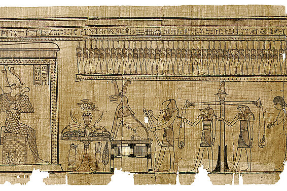 Totenbuch der Taruma auf einem Papyrus