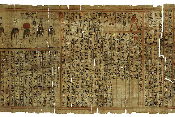 Totenbuch des Sesostris auf einem Papyrus 