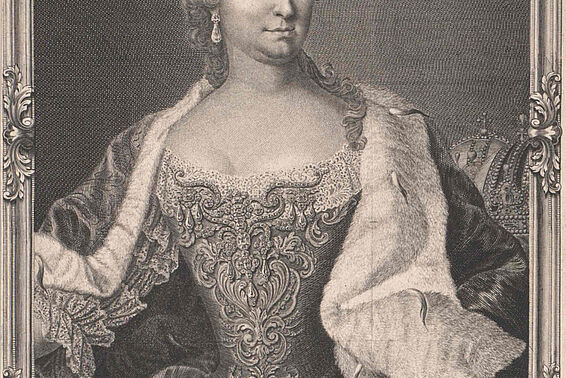 Kupferstich von Maria Theresia