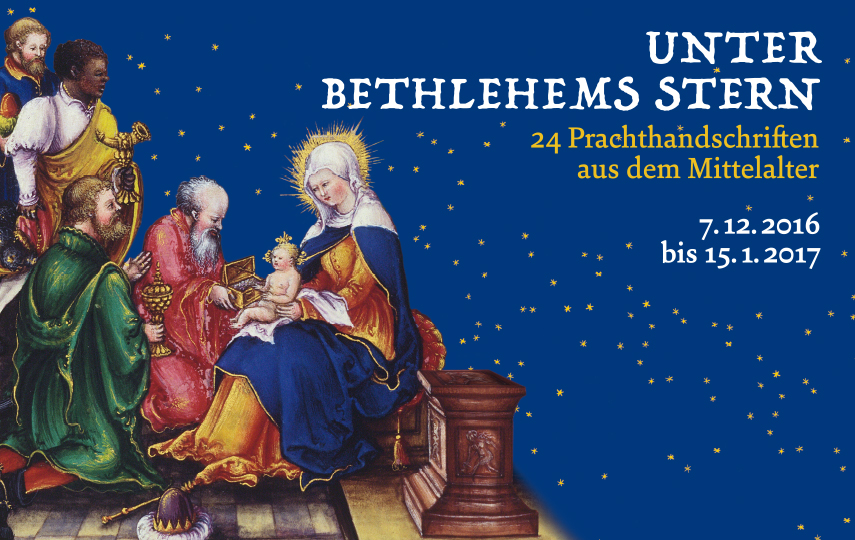 Plakat Ausstellung "Unter Bethlehems Stern". Prunksaal