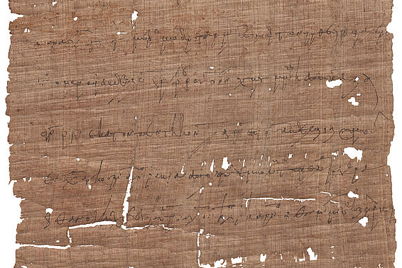 Beschädigter Papyrus
