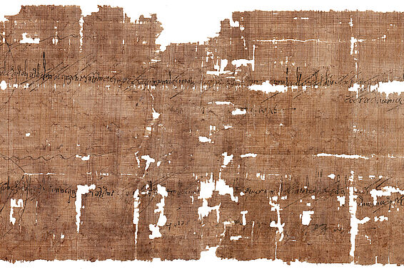Papyrus: Einzige vollständig erhaltene Anweisung für die Auszahlung der „annona militaris“ Papyrus Latein Ägypten