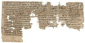 Die Klage der Artemisia, Papyrus