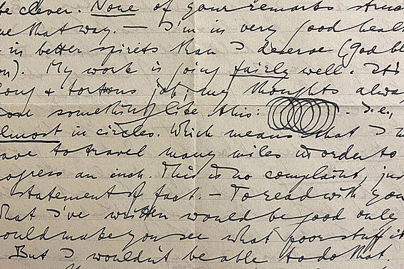Handgeschriebener Brief von Ludwig Wittgenstein