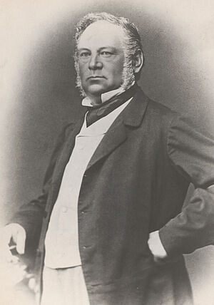 Portrait von Hermann Christian Wittgenstein, Mann in Frack mit weißem Backenbart