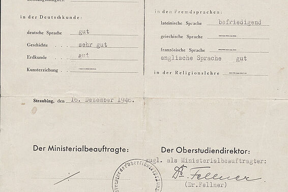 Document that has been filled out by hand