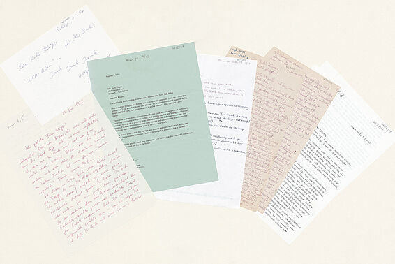 Various handwritten and typed letters