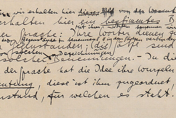 Handgeschriebener Brief auf vergilbtem Papier