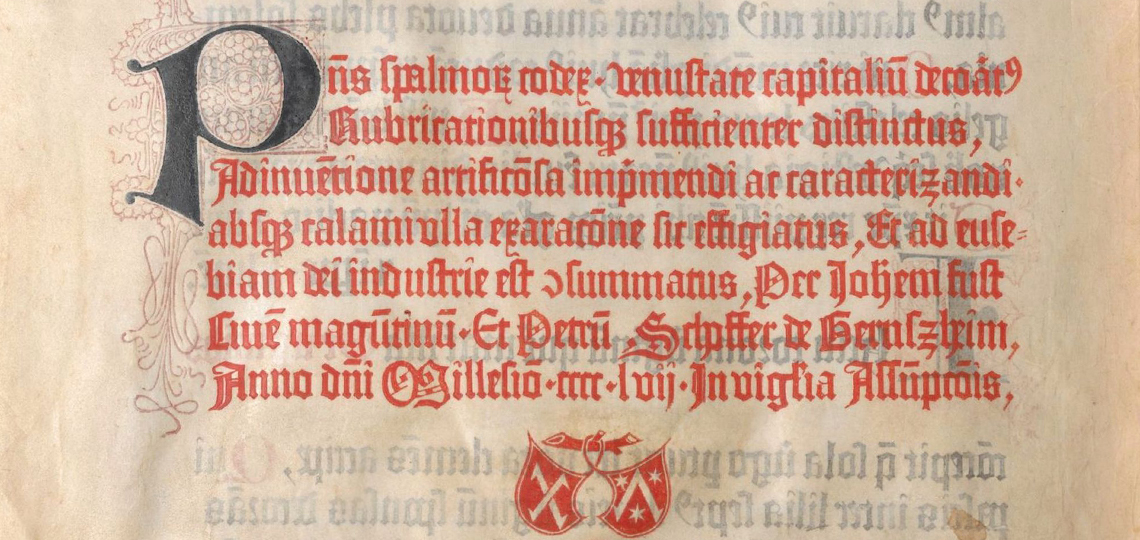 Impressum des Mainzer Psalter Impressum des Mainzer Psalter
