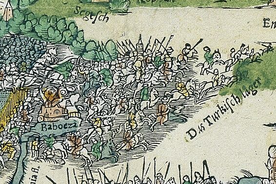 Eine Armee reitet durchs Land, Kartendetail