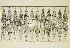 Vincenzo Coronelli, Himmelsglobus, 1693 Globusstreifen 