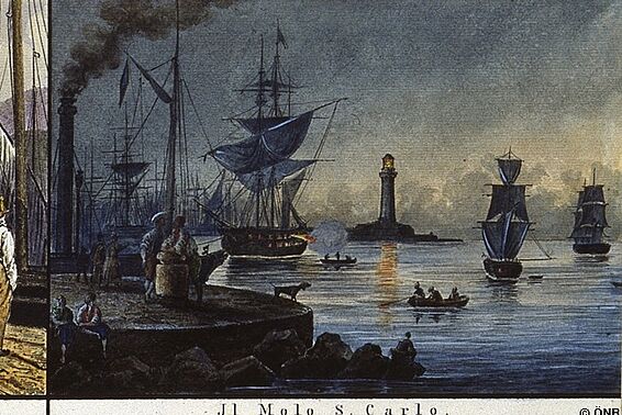 Detail, Carl Graf Vasquez Pinos, Triest, um 1830