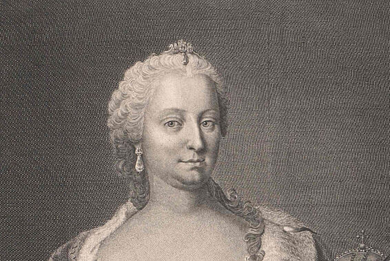Kupferstich von Maria Theresia
