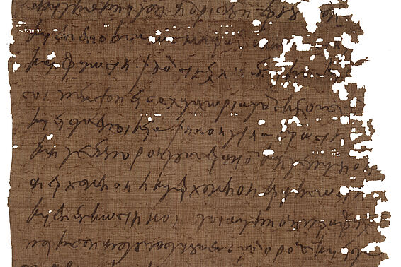Beschädigter Papyrus