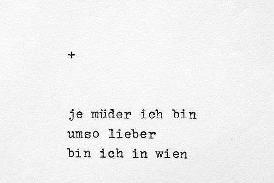 getipptes, kurzes Gedicht