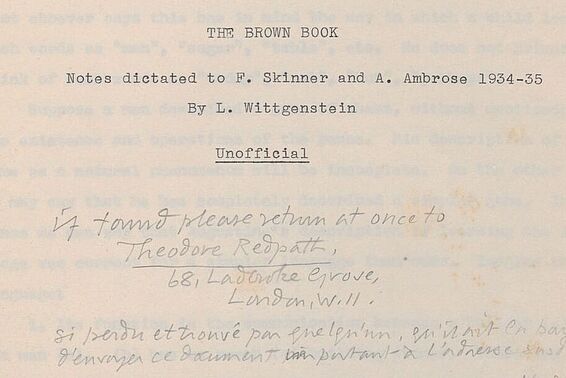 Diktate – The Blue Book und The Brown Book