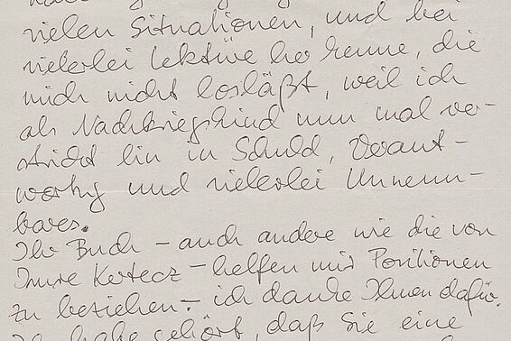 Handwritten letter