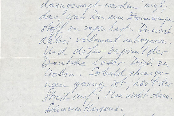 Handwritten letter, hard to read