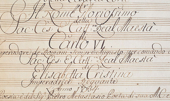 Verschnörkelter Schriftzug