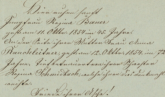Handschrift, kursiv