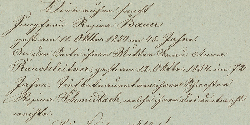 Handschrift, kursiv