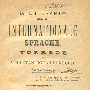 Titelseite Esperanto-Lehrbuch