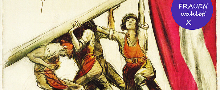 Wahlplakat der Bürgerlich Demokratischen Partei zur Nationalratswahl 1919