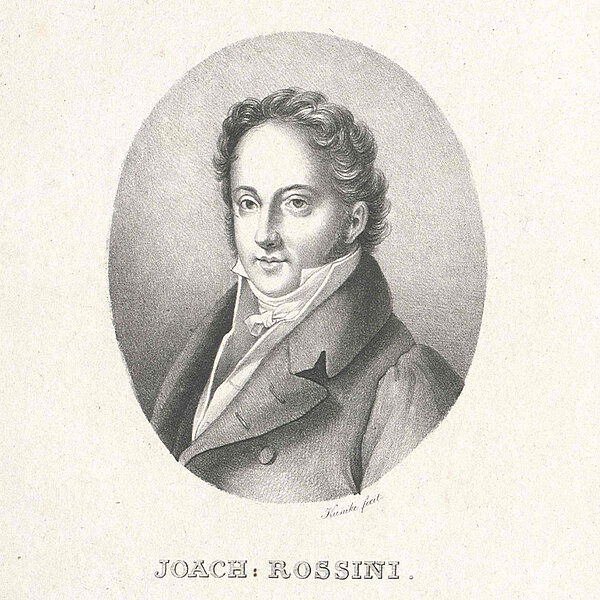 Porträtzeichnung von Mann mit Locken und Anzug