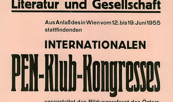 Ein Plakat zur Bewerbung einer Veranstaltung. 