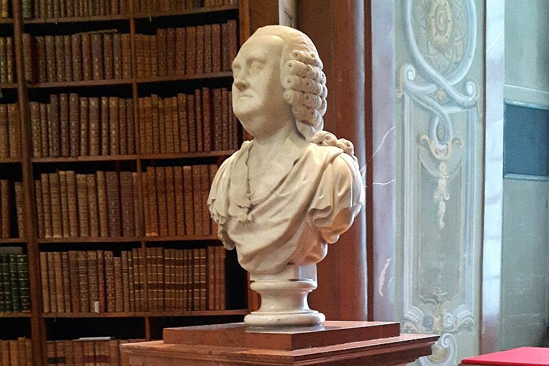 Büste von Gerard van Swieten im Prunksaal