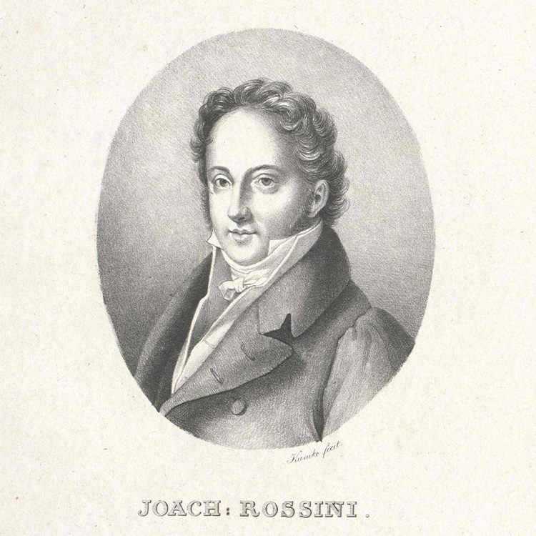 Porträtzeichnung von Mann mit Locken und Anzug
